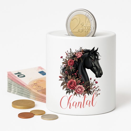 Tirelire Cheval - personnalisée avec naam - Tirelire avec naam personnalisée - Cadeau Bébé - Cadeau - cadeau maternité - Tirelires pour enfants - garçon ou fille