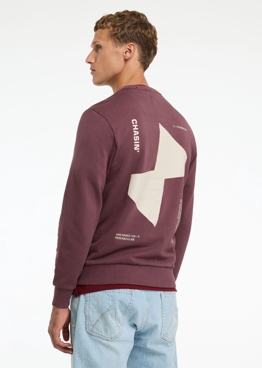 CHASIN' Heren Sweater - Toby Wave - Paars