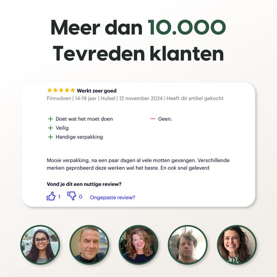 Klantrecensie van 'Finnvdven' over de voedselmottenval. Beoordeling "Werkt zeer goed".