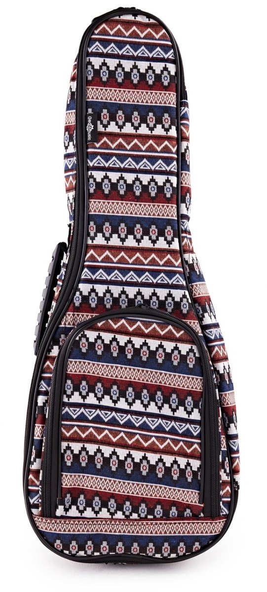 Ukulele Concert Premium Gigbag van Gear4music, Aztec