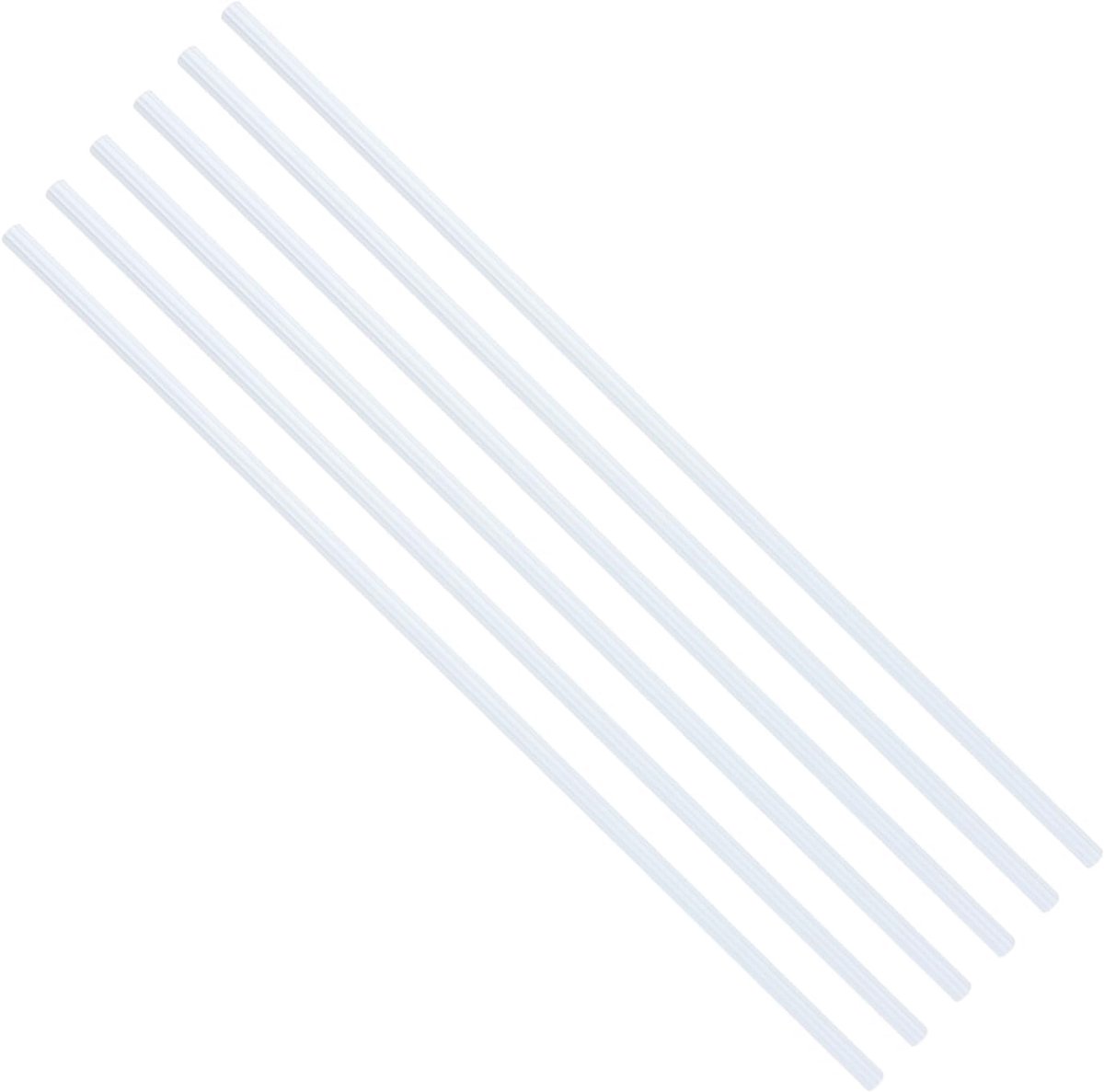 6 stuks witte jaloeziestangverstelstang met haakgreep- 12 inch aluminium draaistang
