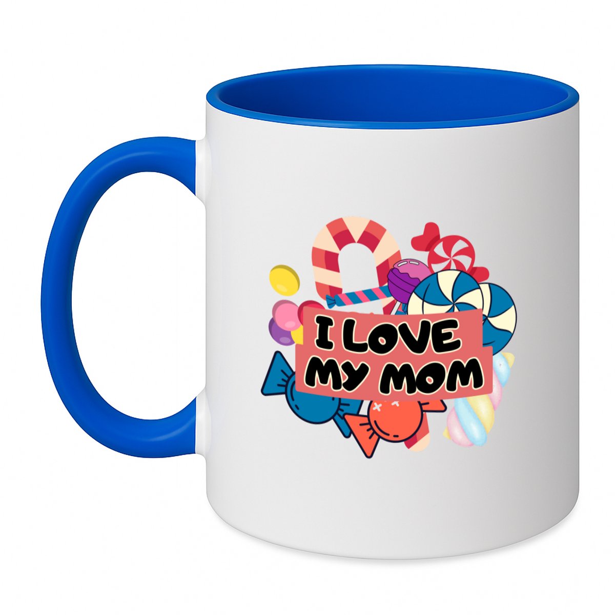 Hacebo® - Mama cadeau koffiebeker zee blauw - Moeder - thee mok - koffie beker - met opdruk - mama - Verjaardag - Moederdag - Mama cadeautjes - Moederdag cadeau - verjaardag - liefste Mama - koffiemok - 350 ML inhoud