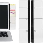 2 Panneaux Mémos Adhésifs Transparents Pour Moniteur - Acrylique, Organisation Bureau, Notes à Vue - 9