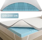 Topper CozySense® CubeTech - Topper 120 x 200 - Essai de 100 jours - Surmatelas - Plus de 100 cubes de Comfort ergonomiques pour un soutien optimal et un soulagement de la pression - Certifié CertiPUR® - Medium dur - 7 cm - Housse lavable incluse