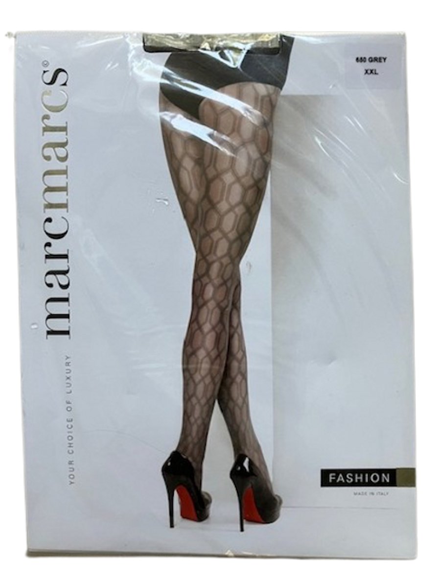 MarcMarcs fantasie 20 den panty honey maat XXL grijs