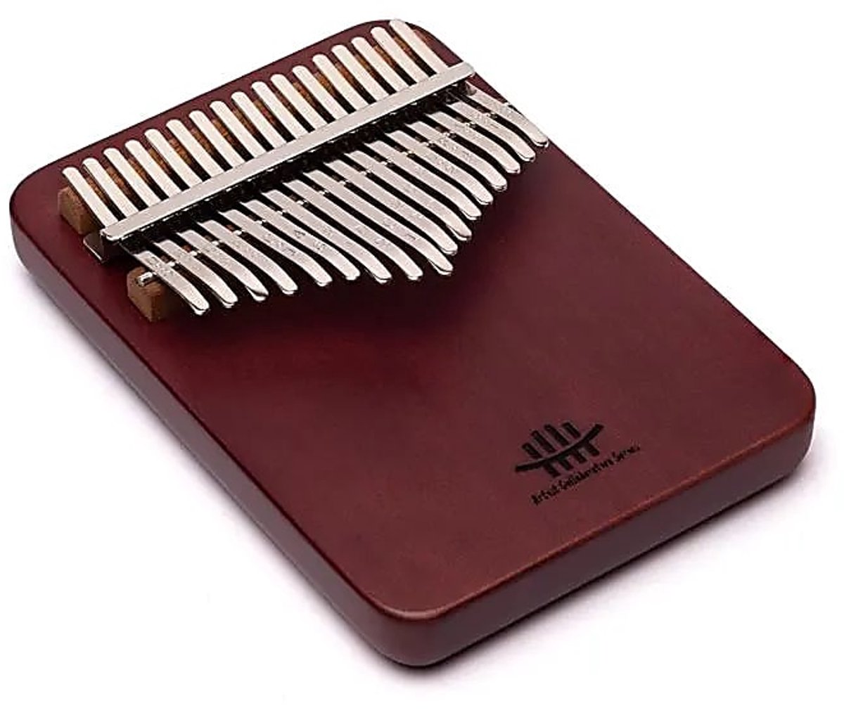 Hluru Kalimba 17 toetsen purperhart C-majeur