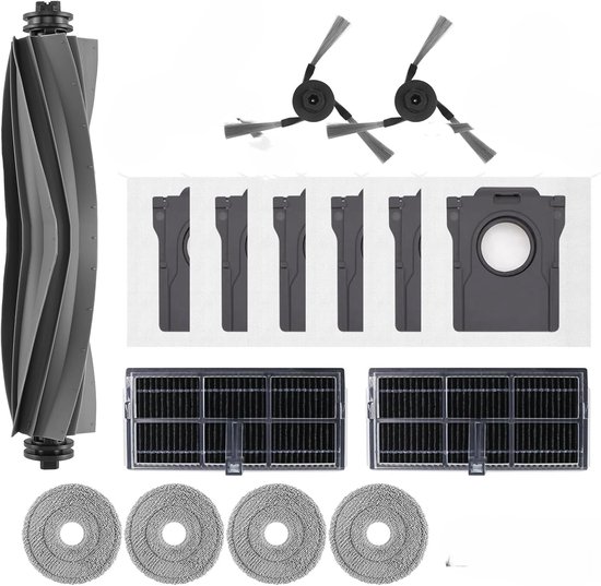 6 Stuk) X40 Ultra Vervangend HEPA-Filter Voor Dreame X40 Ultra/ L10s Pro Ultra Heat/ X30 Ultra/ L10s Ultra Gen 2/ L40 Ultra Robotstofzuiger, Filteraccessoireset 6-Delig, Vervangende Onderdelen