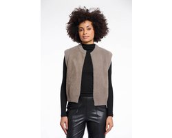Rino&Pelle dames gilet - Elona waistcoat - taupe