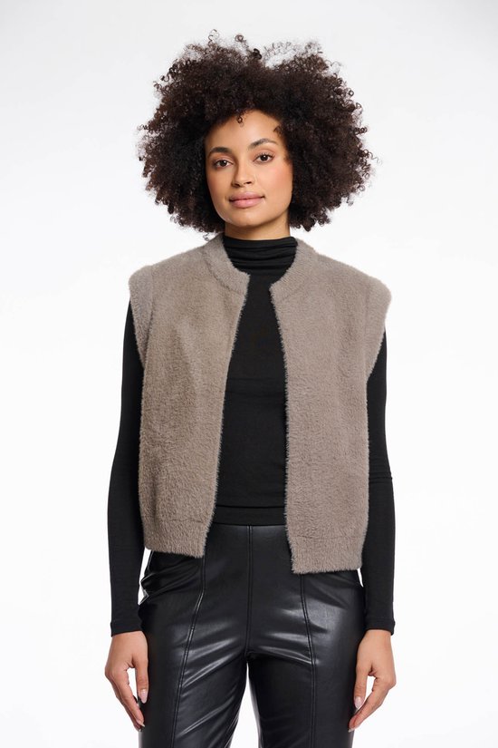 Rino&Pelle dames gilet - Elona waistcoat - taupe
