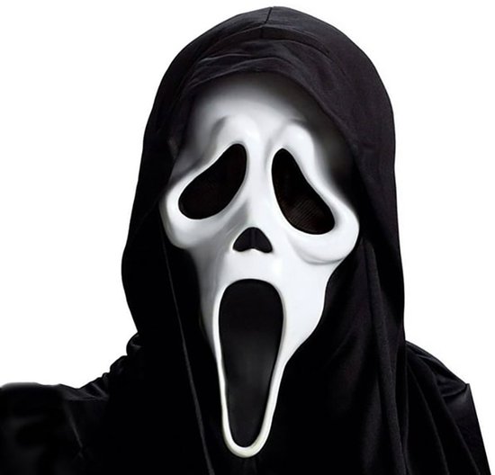 Masque d'Halloween - Masque de cri - Maison hantée et mascarade - Masque de cri Horreur d'Halloween - Matériau en latex - 48 x 18 cm