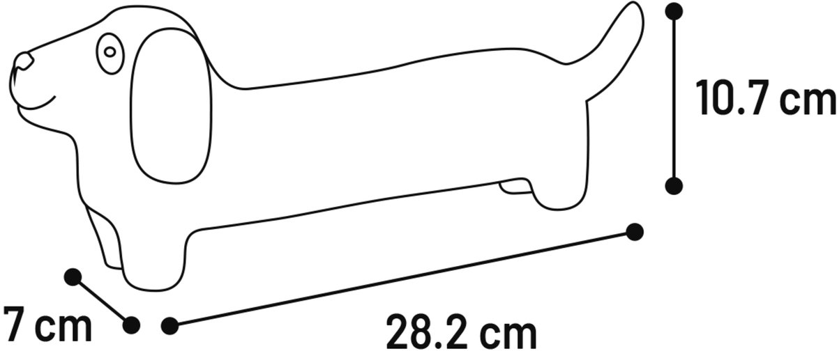 LATEX HOND ORANJE7x28,2×10,7CM – speelgoed hond LATEX HOND ORANJE7x28,2×10,7CM – speelgoed hond