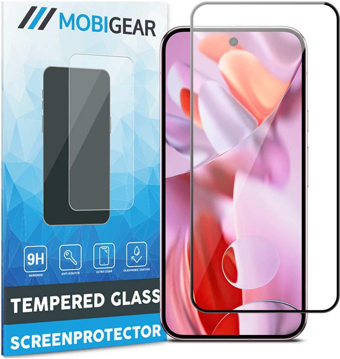 Mobigear Screenprotector geschikt voor Google Pixel 10 Glazen | Mobigear Premium Screenprotector - Case Friendly - Zwart