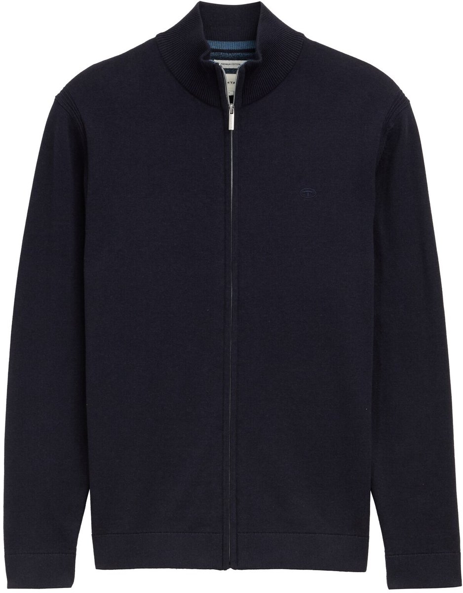 Tom Tailor Gebreid vest met opstaande kraag - - - - Pullover & Strickjacken