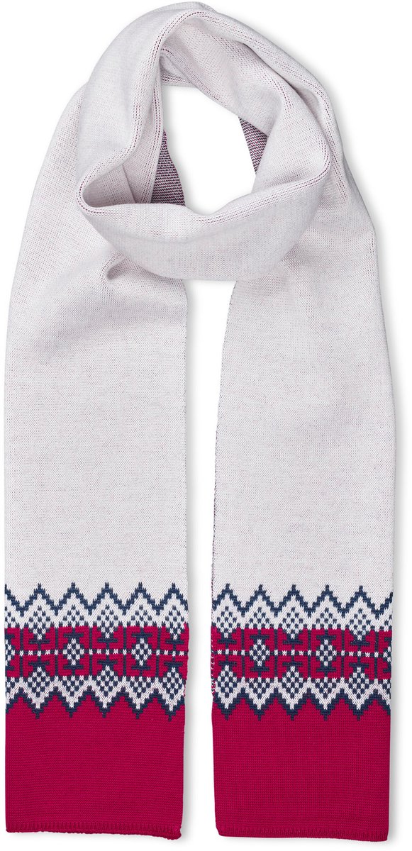FALKE Skiing sneldrogend warm wol functioneel materiaal wintersjaal unisex ONESIZE Wit