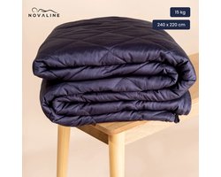 Novaline verzwaringsdekens - Weighted blanket - Volwassenen - Verzwaringsdeken - 2 persoons dekbed - 15 kg - 240 x 220 cm