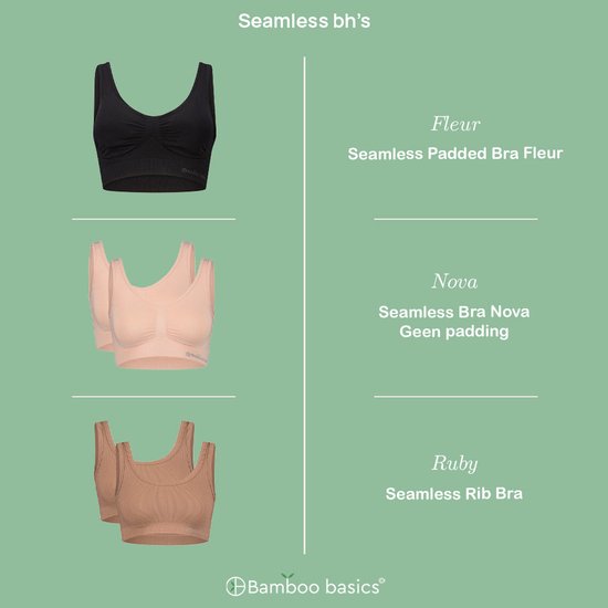 Soutien - gorge sans coutures Nova (paquet de 2) - Zwart S