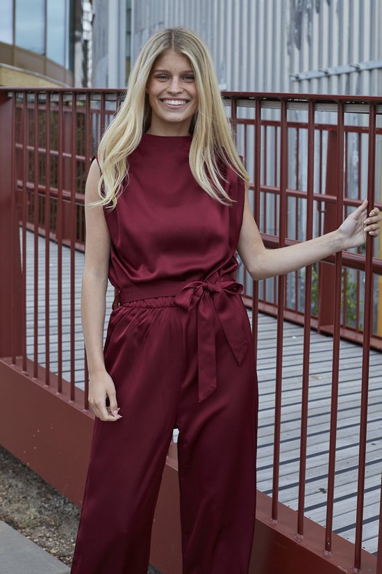 SISTERS POINT Guto-ju4 - Dames Jumpsuit - Bordeaux - Maat M