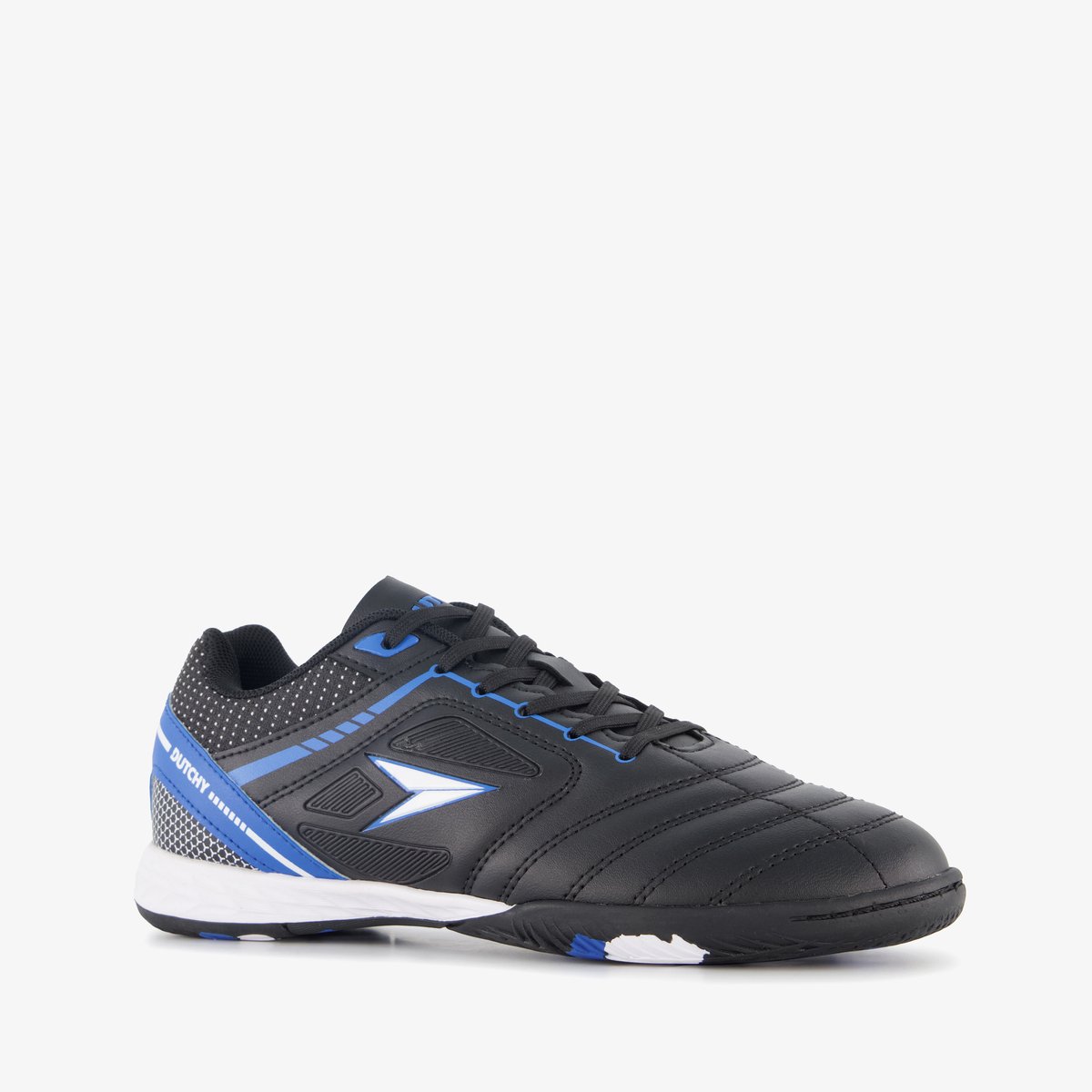Dutchy IC kinder zaalschoenen zwart blauw - Gymschoenen - Maat 33 - Uitneembare zool
