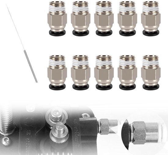 PC4-01 PC4-M5 PC4-M6 Pneumatische Anschlüsse, die den Remote-Bowden mi