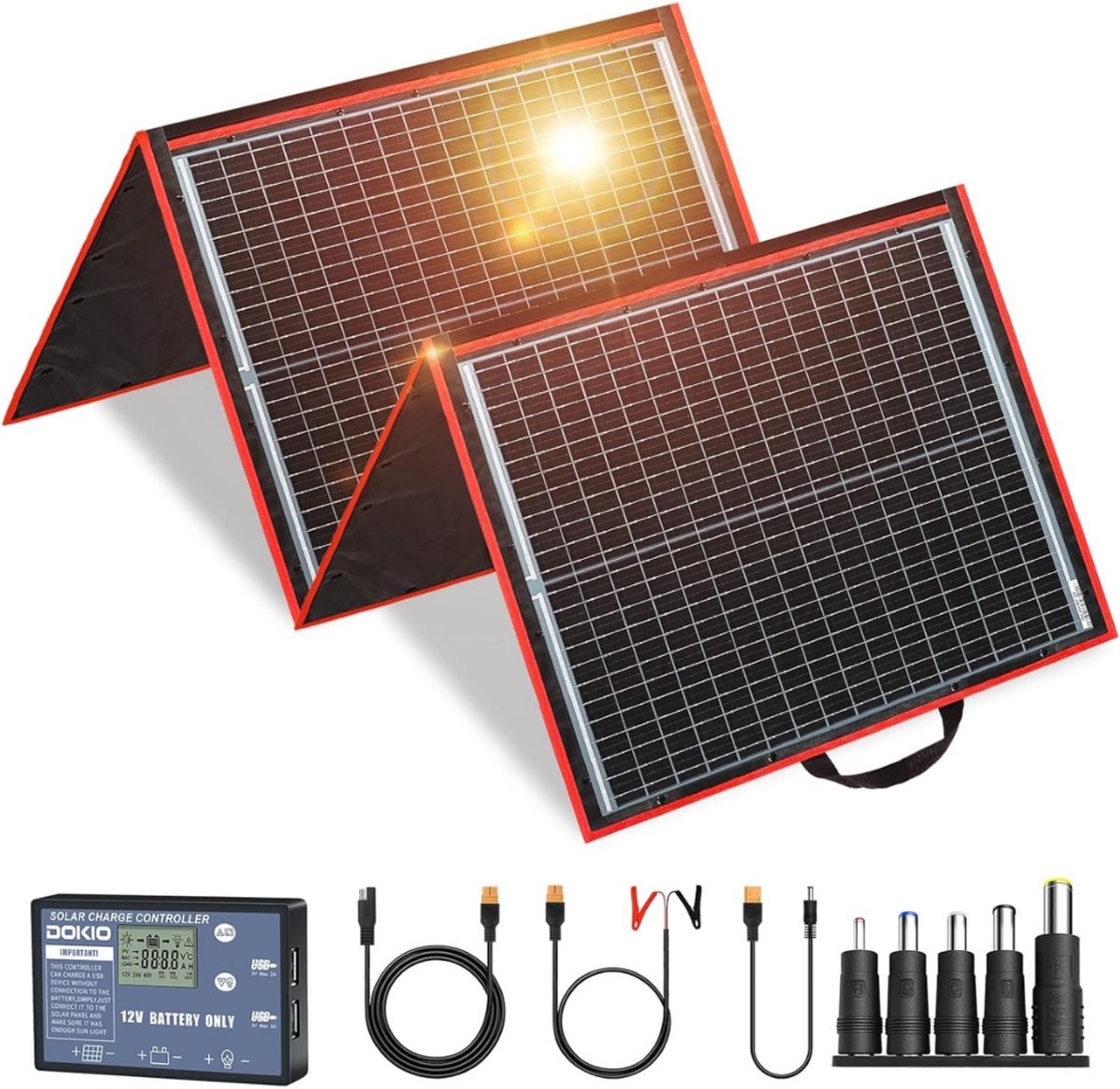MMM® Zonnepaneel Opvouwbaar - Zonnepaneel - Zonnepanelen Compleet Pakket - 150W 12V - met 10A-Regelaar