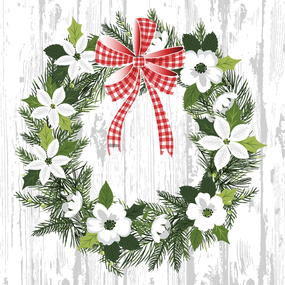 Kerst-servetten 'Blauw Kerstfeest'