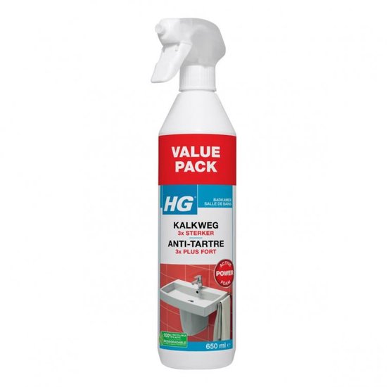 Spray moussant anticalcaire HG , pack économique de 0,65 L