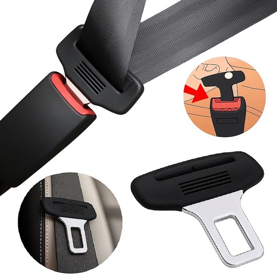 Gordel alarm stopper – universeel – autogordel gesp – zwart
