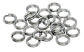 20 Stuks - Splitringen 7mm - kunstaas - dreggen - bevestiging - vissen - roofvis - snoek