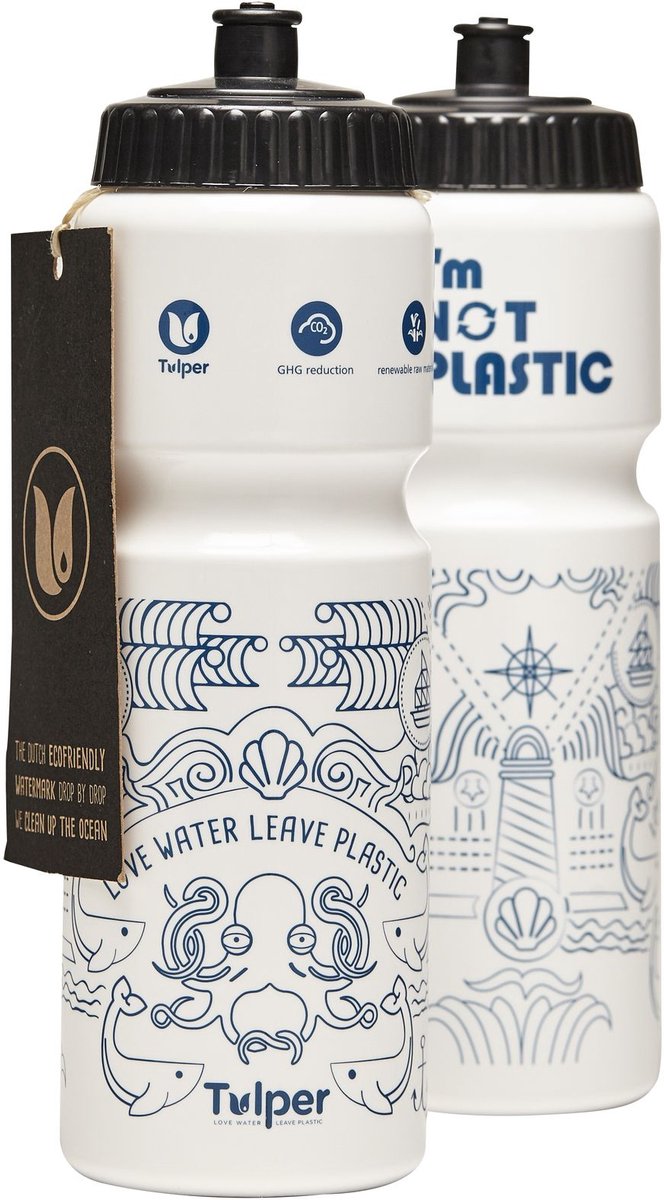 Retulp Bio Bidon - Sport - Waterfles - Drinkfles - Ocean - Suikerriet - 750 ml van Retulp — afbeelding 5