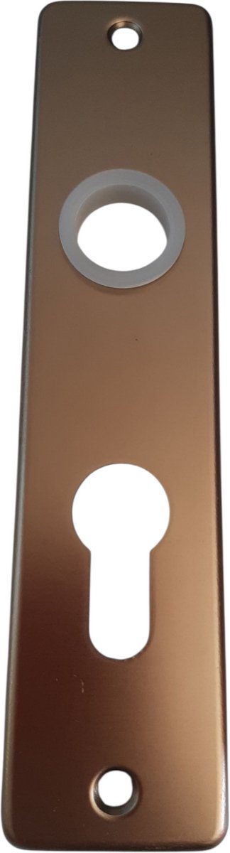 Langschild aluminium / brons euro 55mm