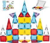 Tuiles magnétiques - Set de voyage - Micro Mags - Jouets magnétiques - carrelages - Éducatif et construction - Montessori - 40 pièces - Bouwstenen - Pour les enfants de 3, 4, 5, 6, 7, 8 et 9 ans - Construisez votre monde Magna - Enfants - Olvy