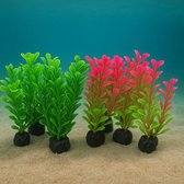 Plantes artificielles pour aquarium - 10 pièces - Mélange de couleurs - Décoration Plantes' aquarium - 10 cm