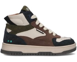 BunniesJR 225990-420 Jongens Hoge Sneakers - Bruin - Leer - Veters
