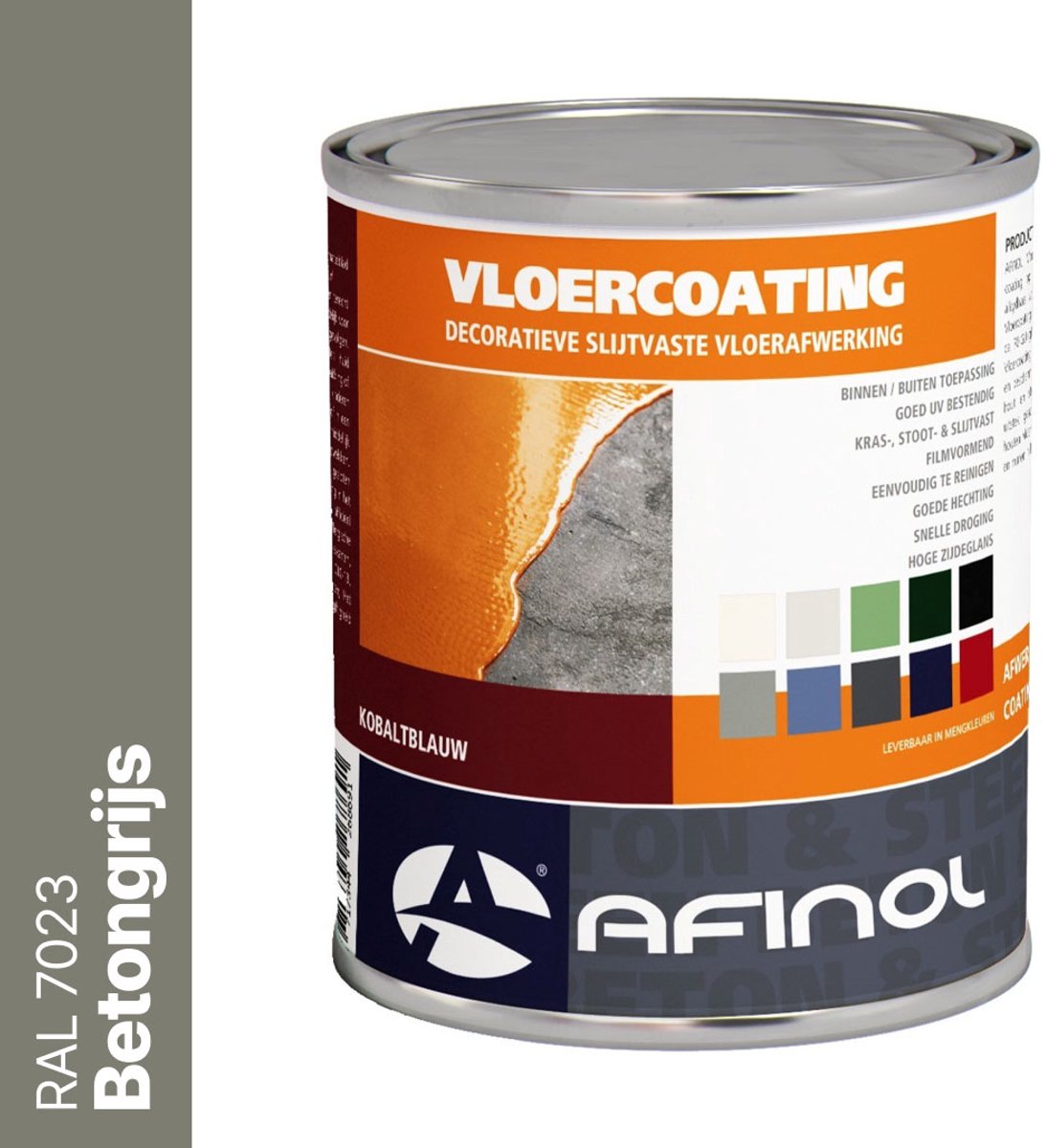 Afinol Vloercoating Betongrijs (RAL 7023) 750 ml