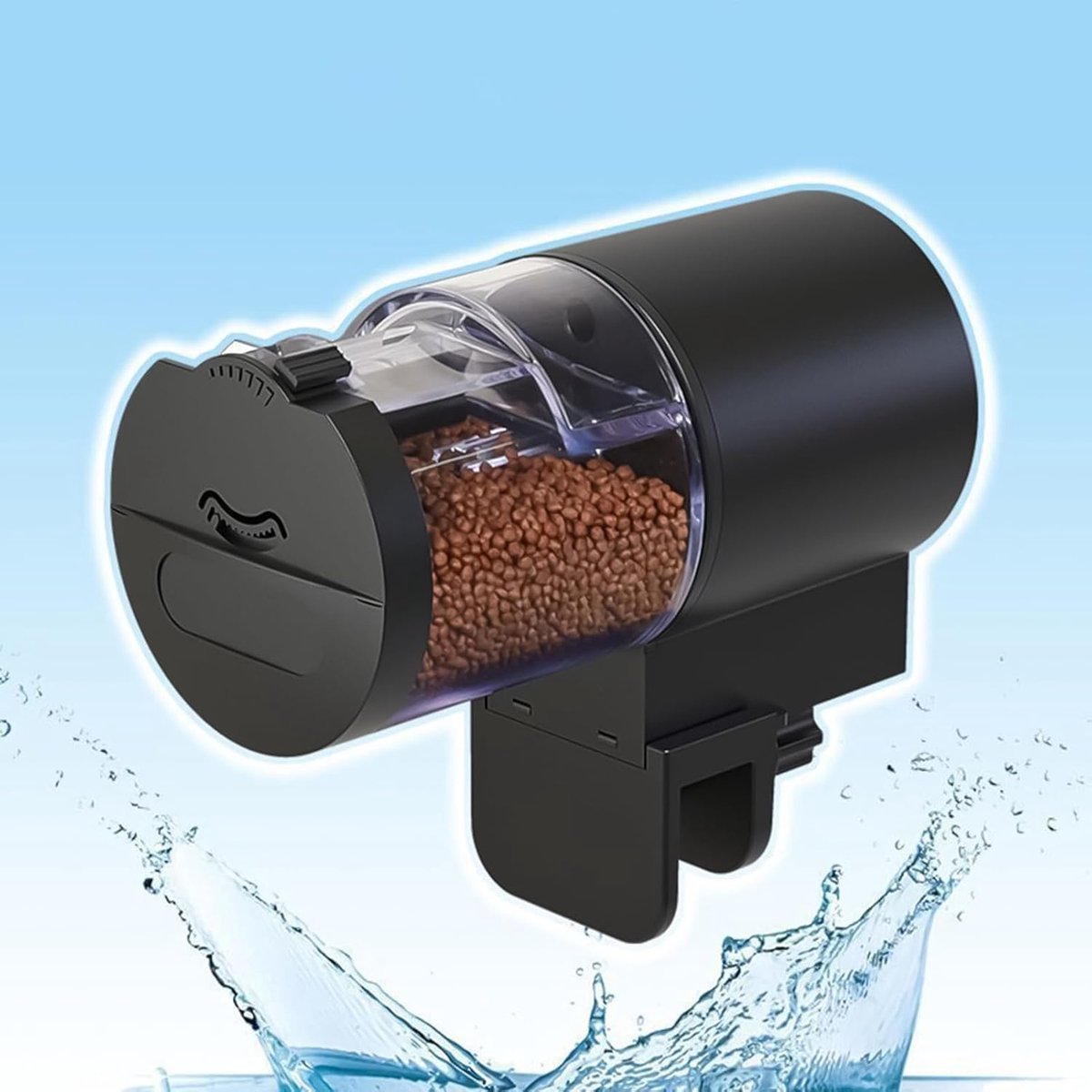 Automatische Voederautomaat - 100ml - Automatische visvoederautomaat - Visvoerdispenser met Timer - Automatische vissenvoerder - Aquariumvoederautomaat - Vochtbestendige - Vissen Visvoer Voer Automaat - voor koi, betta's, guppy's en schildpadden thumbnail 4