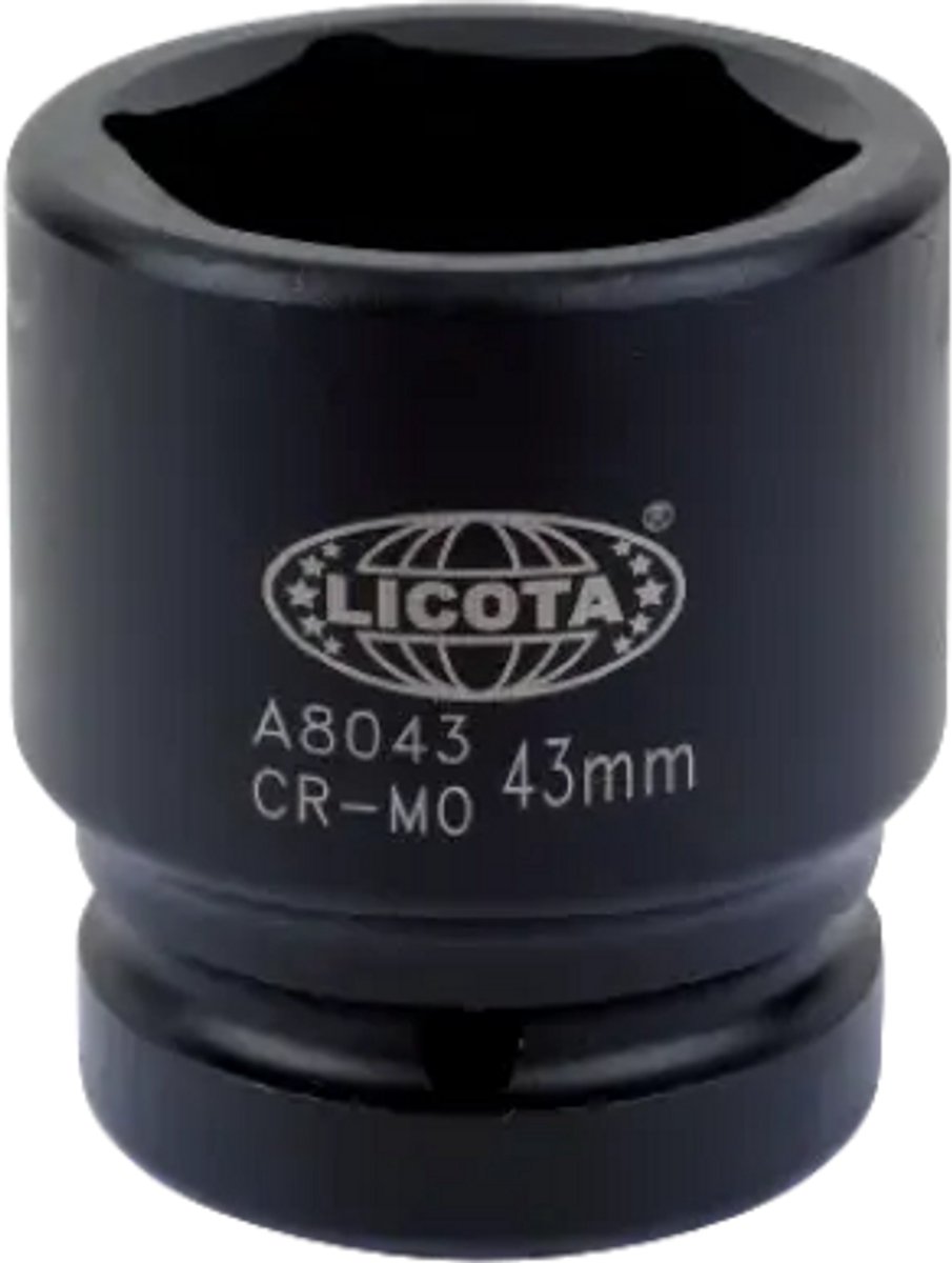 Slagschroefdop 1 inch SW 80 kort - Chroom-Molybdeen staal