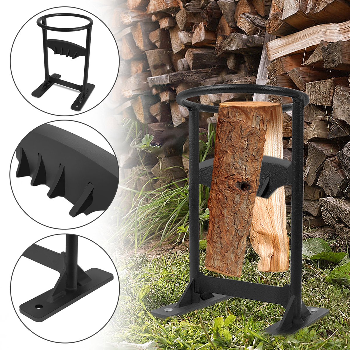 ZHU Fendeuse De Buches, Fendeuse Bois Manuelle, Petit Fendeur De Bûches