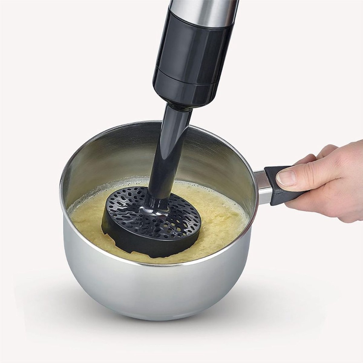 GTB® Staafmixer Set - Staafmixer - Staafmixer met Hakmolen - Zwart en Zilver - 39cm x 6cm x 6cm
