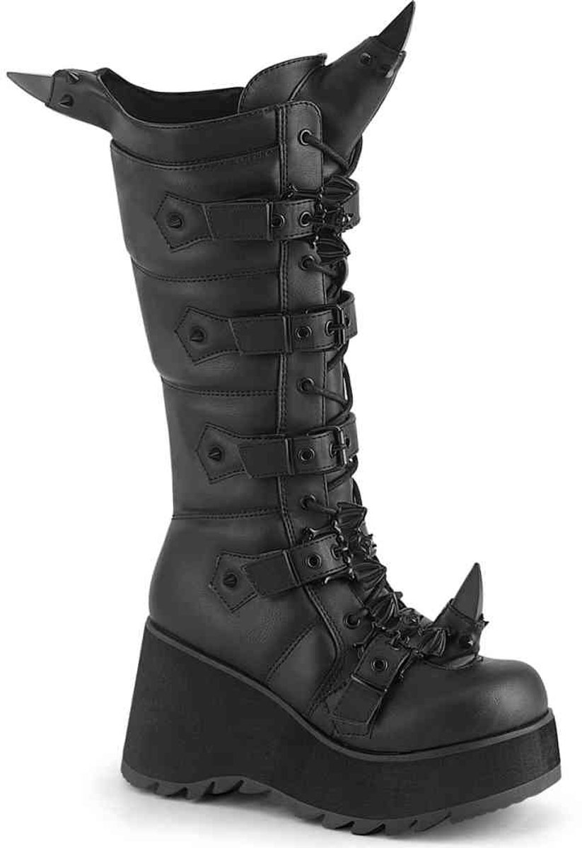 DemoniaCult SCENE-157 Plateau Laarzen 40 Shoes Zwart
