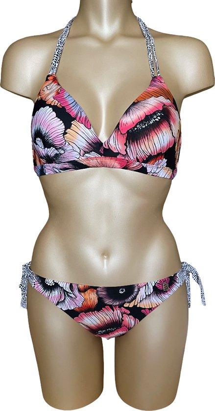 Beachlife - California Poppies - Set bikini - Haut taille 38C/75C et slip taille 38