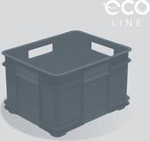 Opbergdoos, Eco Plastic (PP), 43x35x24 cm, 28 l, grijs