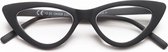 Okkia leesbril Cat Eye vista-Zwart-+ 1.00