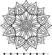 Stempel - Creative Expressions - Woodware Clear stamp set Mandala one