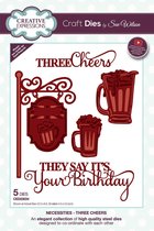 Creative Expressions Stans - Verjaardag bier 2 - Diverse formaten - Set van 5