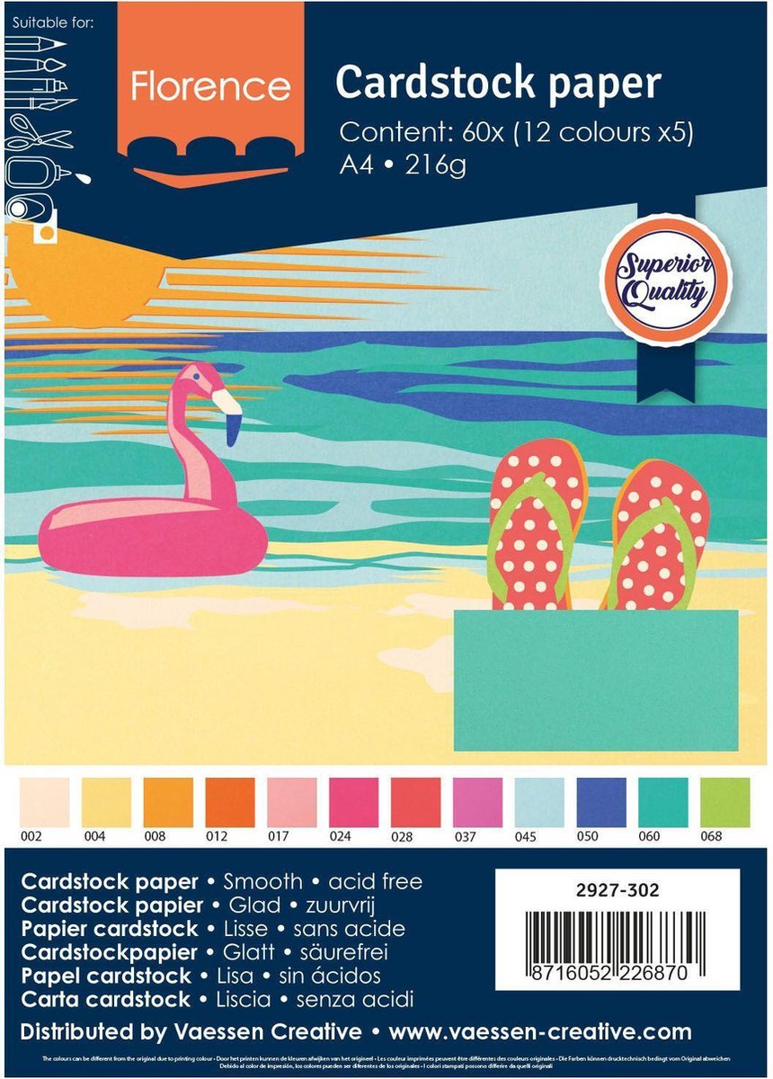 Florence • Cardstock smooth A4 12x5 Summer