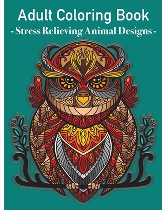 Foto: Grown ups coloring book stress relieving animals designs