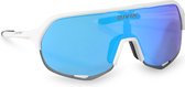 Devin - APVO II - Fietsbril / Sportbril / Racefiets / Mountainbike / MTB / Sportfietsbril / Zonnebril / UV bescherming / Blauw Wit