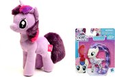 My Little Pony - Set van 2 - Knuffel -  Twilight sparkle -  Speelfiguur - Sweetie drops