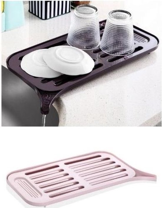 Nandy | Égouttoir de Cuisine avec égouttoir | Rose