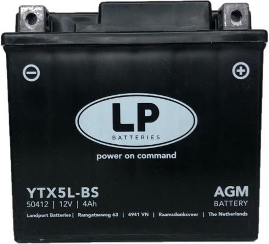 Batterie AGM - 12V 4Ah - pour scooter (sans entretien) YTX5L- BS | bol.com